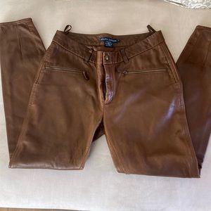 Ralph Lauren Leather skinny pants